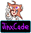 Jinxie directly drawn off of Pink from Deltarune